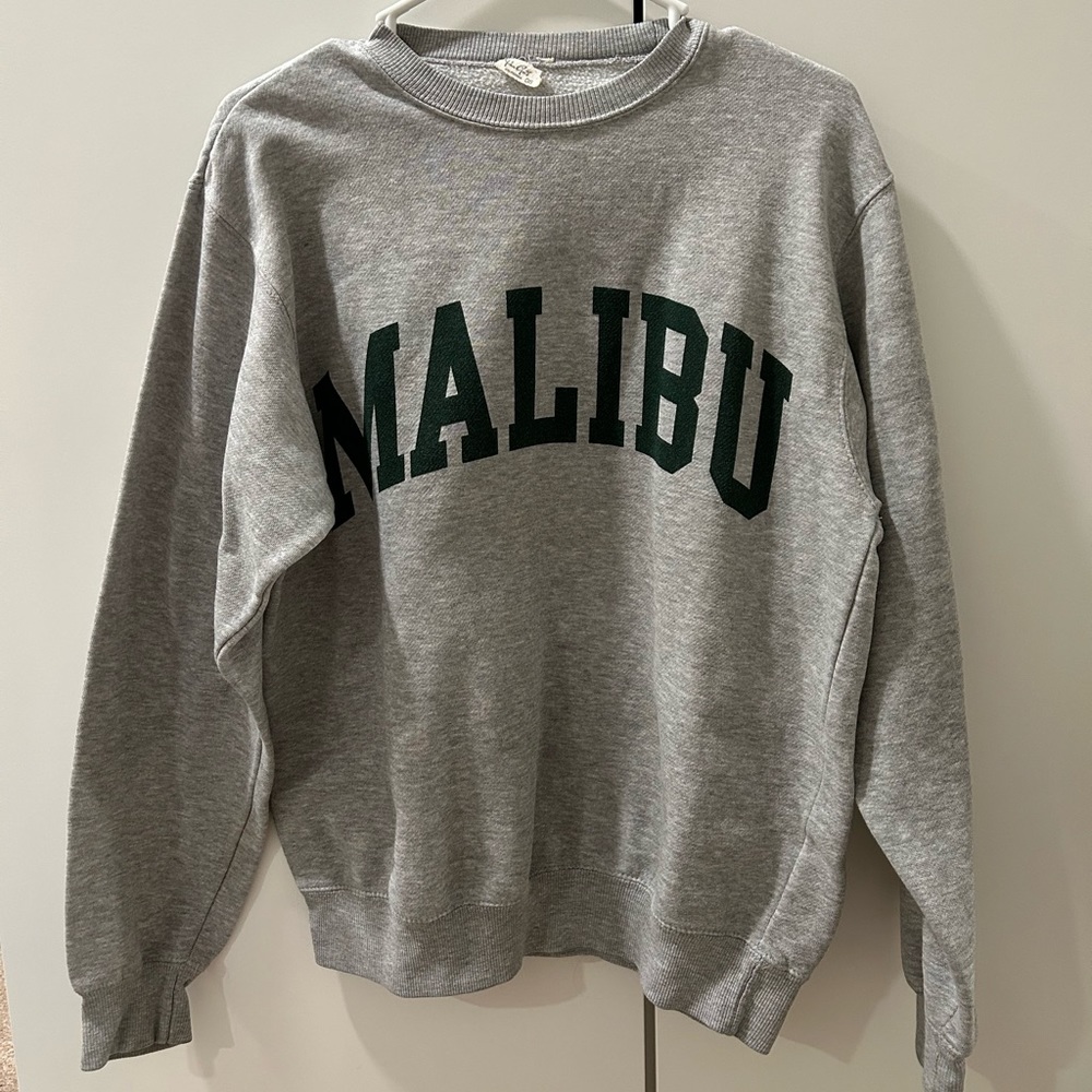 Gray Brandy Melville/John Gault Malibu sweatshirt